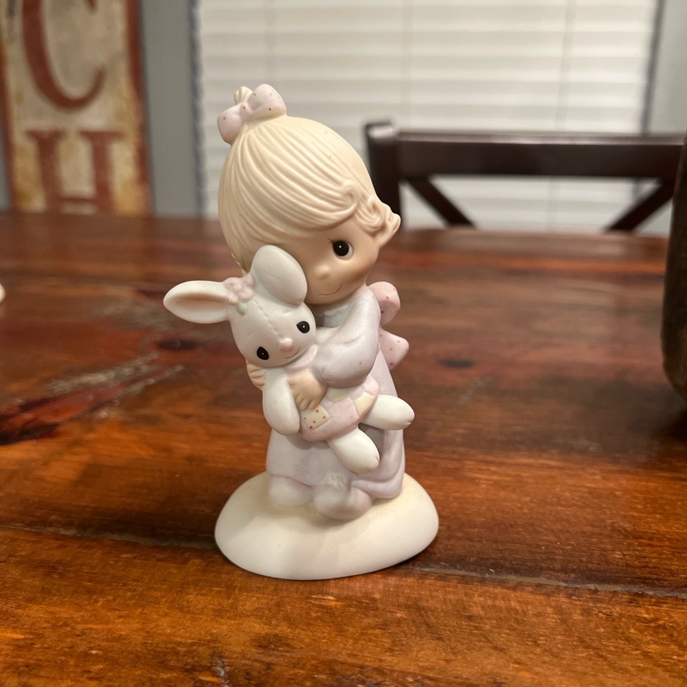 “Jesus Loves Me” Enesco Porcelain Figurine Accent